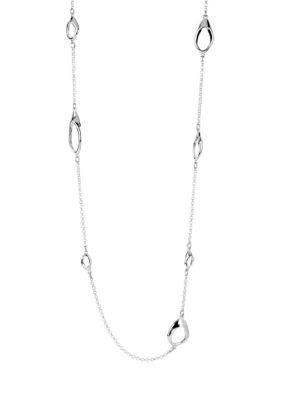 Robert Lee Morris Sculptural Link Long Necklace