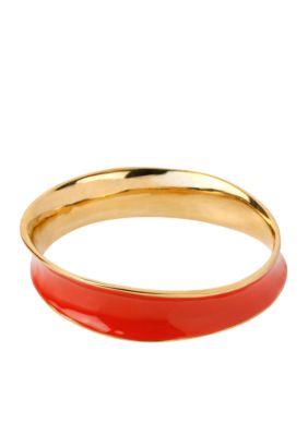 Robert Lee Morris Coral Sculptural Bangle Bracelet