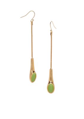 Robert Lee Morris Lime Green Linear Earring