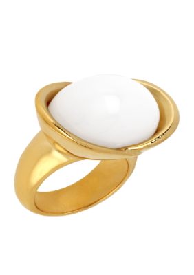 Robert Lee Morris White Oval Ring