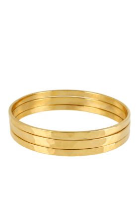 Robert Lee Morris Gold Bangle Bracelet Set