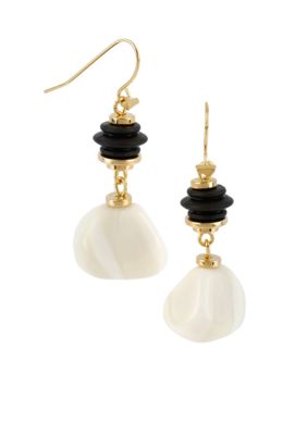 Robert Lee Morris Ivory Bead Drop Earring