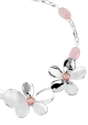 Robert Lee Morris Flower Frontal Necklace