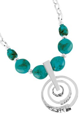Robert Lee Morris Geometrical Pendant Necklace
