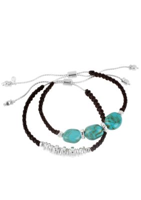 Robert Lee Morris Geometric Bead Friendship Bracelet Set