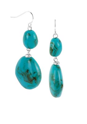 Robert Lee Morris Geometric Bead Double Drop Earring