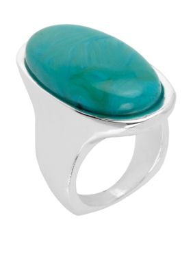 Robert Lee Morris Turquoise Oval Ring