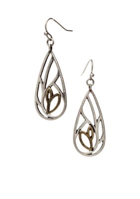 Nine West Vintage America Collection Openwork Tear Drop Earring