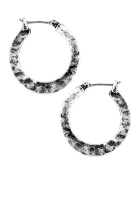 Nine West Vintage America Collection Small Hammered Hoops