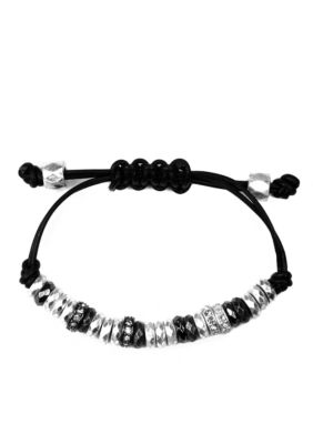 Nine West Vintage America Collection Black Cord Adjustable Bracelet
