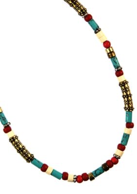 Nine West Vintage America Collection Beaded Collar Necklace