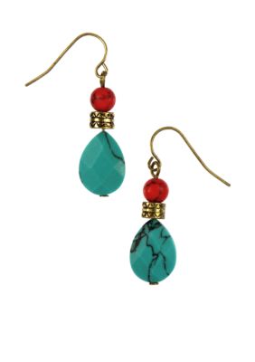 Nine West Vintage America Collection Pierced Double Drop Earrings