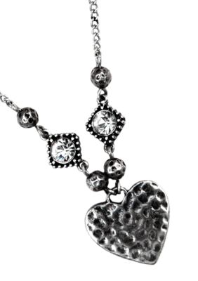 Nine West Vintage America Collection Heart Frontal Necklace