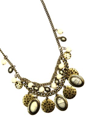 Nine West Vintage America Collection Shaky Frontal Necklace
