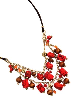 Nine West Vintage America Collection Shaky Frontal Necklace