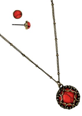 Nine West Vintage America Collection Carded Pendant Necklace