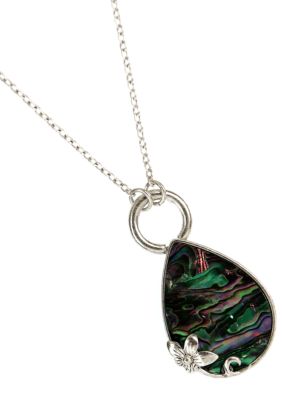 Nine West Vintage America Collection Genuine Abalone Pendant Necklace