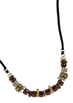 Nine West Vintage America Collection Tri-Color Beaded Necklace