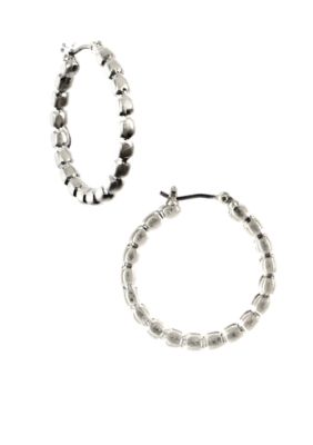 Nine West Vintage America Collection Beaded Hoop Earrings