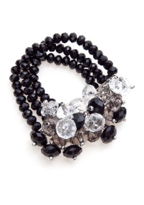 New Directions&reg; Jet Cluster Stretch Bracelet