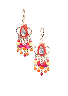 New Directions Seed Bead Chandelier Earrings