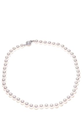 Nadri 8mm 18-in Pearl Framed Clasp Necklace