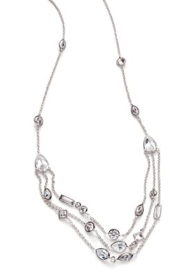 Nadri Bezel Front Cubic Zirconia Necklace