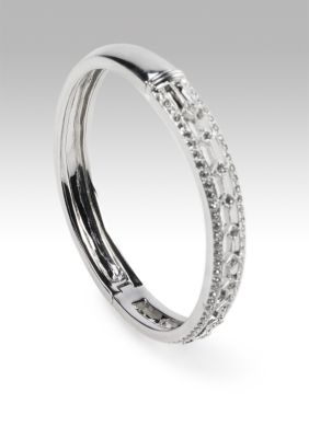 Nadri Diamond Track Bangle