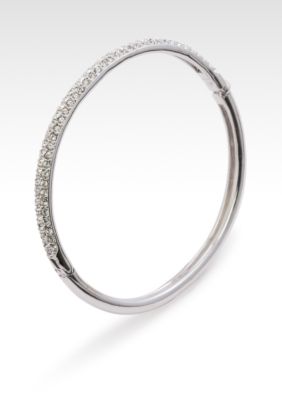 Nadri Mini Half Pave Bangle