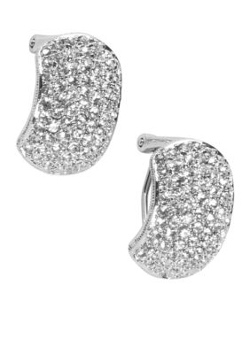Nadri Jumbo Pave Clip Earring