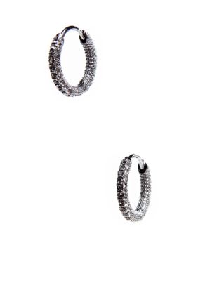 Nadri Small Pave Hoop Earrings