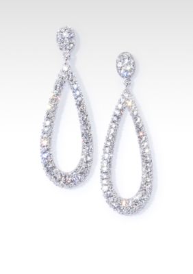 Nadri Open Teardrop Earrings