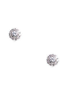 Nadri Cubic Zirconia Flower Earrings