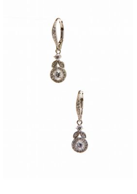 Nadri Bridal Vine Leverback Earrings