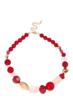 New Directions&reg; ND® New Directions Red Multi Beaded Necklace
