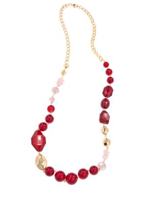 New Directions&reg; Long Red Multi Necklace