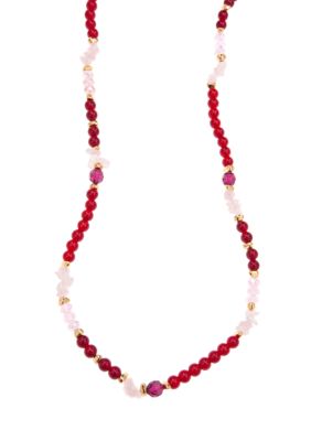 New Directions Long Beaded Necklace