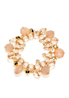 New Directions&reg; Gold Stretch Beaded Bracelet