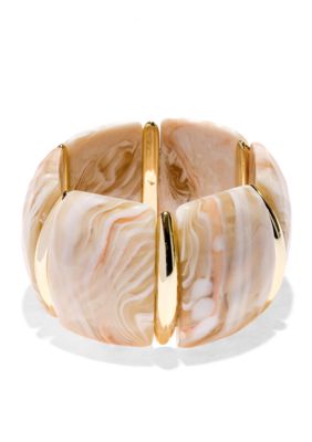 New Directions Natural Wide Stretch Bracelet