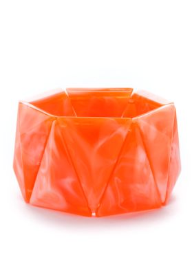 New Directions Coral Wide Stretch Bracelet
