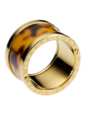 Michael Kors Jewelry Tortoise Acetate Barrel Ring
