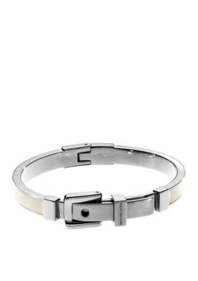 Michael Kors Jewelry Ecru Silver Bangle
