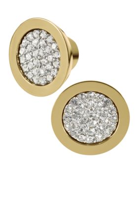 Michael Kors Jewelry Pave Slice Stud Earrings