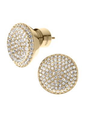Michael Kors Jewelry Gold Tone Pave Stud
