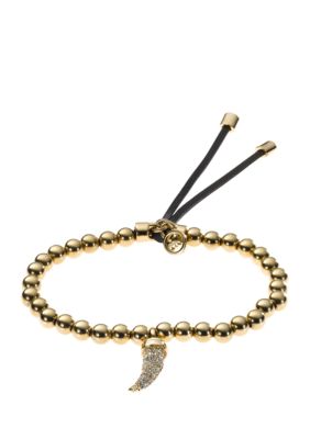 Michael Kors Jewelry Gold and Clear Tusk Bracelet