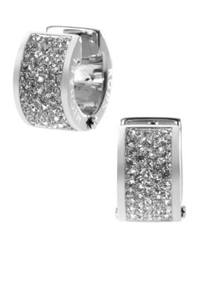 Michael Kors Jewelry Silver Huggie Hoops