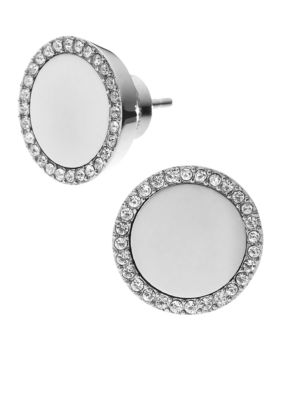 Michael Kors Jewelry Silver Slice Studs