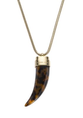 Michael Kors Jewelry Tortoise Tusk Necklace