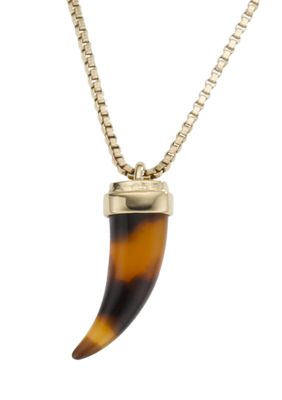 Michael Kors Jewelry Tortoise Mini Tusk Necklace