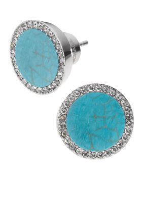 Michael Kors Jewelry Turquoise Slice Studs